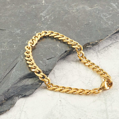 Pulsera Cubana ORO LAMINADO